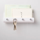 Punching Free Wall Mount Key Holder Key Hook Door Hanger Key Storage Rack White