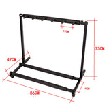 Folding 5 Multi Guitar Stand Guitar Display Holder Rack