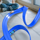 5 Meter Suction Dual-Lane Racing Track Set Flexible Track Toys Blue