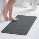 Non Slip Diatomaceous Earth Shower Mat Quick Drying for Bathroom Kitchen Style 2