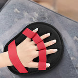 Five Finger Pet Hair Removal Glove Reusable Electrostatic Grooming Mitt for Pet - Red