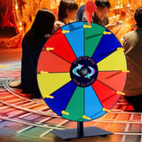 30cm Tabletop Prize Wheel Spinner with Stand for Games and Carnivals Style 1