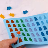 4 Packs Bear Silicone Ice Cube Moulds with 2 Droppers 200 Cavities Candy Molds for Chocolate Gummies Jelly