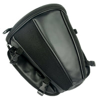 Water-Resistant Motorcycle Tail Bag PU Leather Back Seat Carry Bag