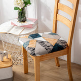 2Pcs Dining Chair Covers Stretch Cushion Slipcover Seat Cover Washable Protectors Style 2