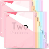 16PCS Plastic Binder Dividers with Tabs A4 Subject Dividers for Student Teacher