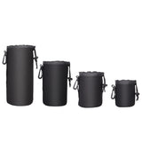 DSLR Camera Lens Pouch Case 4 Pack Compatible with Canon Nikon Sony Panasonic