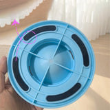 Pet Slow Feeder with Non-Slip Base Dog Textured Feeding Bowl for Wet Dry Food  Blue