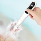 Cordless Pet Paw Trimmer with LED Light Rechargeable Grooming Tool for Dog Cat White