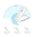 USB Rechargeable Clip On LED Book Light for Bed Night Reading White