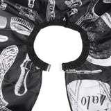 Hair Cutting Cape with Neck Duster Brush Large Size Salon Barber Cape for Men Women Black