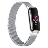 19.5cm Replacement Watch Band Adjustable Stainless Steel Watch Strap Compatible with Fitbit Inspire 3 Watch Silver