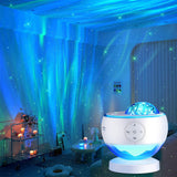 16 Color Aurora Projector with Bluetooth Speaker Rechargeable for Car Camping