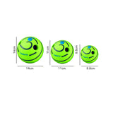 Wobble Giggle Dog Ball Pet Dog Interactive Toy Ball Squeaky Dog Toys Ball