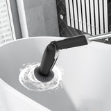 Long Handle Electric Spin Scrubber with 4 Adjustable Angles and 8 Brush Heads