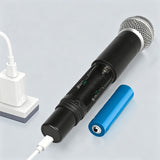 2PCS Wireless Microphones 50M Long Range Transmission for Home Karaoke Performance