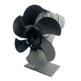 6-Blade Fireplace Warming Fan Self-Powered Stove Top Burner