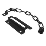 2 PCS Door Chain Lock Security Door Chain for Inside Door with 12 Screws Black
