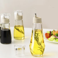 260ml Oil Glass Container Vinegar Lid Bottle Dispenser for Kitchen