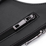 Outdoor Double Shoulder Armpit Bag with Multiple Storage Pockets Black