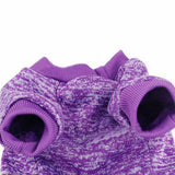 Pet Puppy Dog Cat Warm Winter Sweater Vest Knitted Coat Jacket for Small Dog Purple