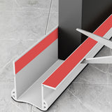 93cm Door Bottom Seal Strip Sound Reducing Felt Light Proof White