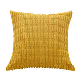2Pcs Set Throw Pillow Covers Neutral Decorative Pillowcase for Couch Bed Sofa Yellow