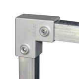 8 Piece Square Tube Connector 25x25mm Aluminum Alloy