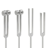 4Pcs Resonance Tuning Fork Tool Set for Yoga Silver