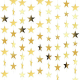 5 PCS 4m Thick Paper Star Garland Bunting Banners for Parties Weddings Gold