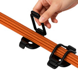 10 Pcs Adhesive Cable Clips Cord Organizer Zip Tie Mount Holder Black
