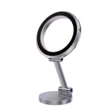 Magnetic Car Phone Holder Rotating Magnet Mount Mobile Cell Phone Stand Dash Fit Silver