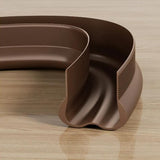 Slide-On Under Door Draft Stopper Door Bottom Seal Strip Cuttable Door Draught Excluder Brown