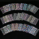 50PCS 3D Floral Self Adhesive Nail Stickers for DIY Nail Art Decoration