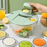 Large Vegetable Dryer Salad Spinner with Kitchen Chopper Attachments