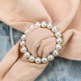 18PCS Silk Scarf Ring Clip T-shirt Tie Clips for Clothes Hat Belt Decor