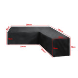L-Shape Outdoor Furniture Cover Water Resistant Patio Corner Sofa Cover