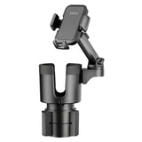 2 in 1 Cup Holder Phone Mount with Long Arm 360 Degree Rotation