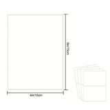 100 PCS No Residue Storage Bin Label Matte White Blank Box Label for School Home