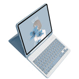 Wireless Bluetooth Keyboard with Keyboard Case and Mouse Compatible with iPad 11 (A16) 2025 And 10th 10.9(2022) Blue