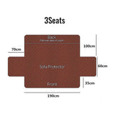 Quilted Sofa Slipcover Armrest Sofa Cover Sofa Protector Slipcover Khaki
