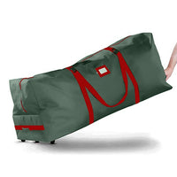 Christmas Tree Storage Bag 600D Oxford Storage Bag with Wheels and Handles Green