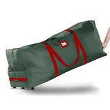 Christmas Tree Storage Bag 600D Oxford Storage Bag with Wheels and Handles Green
