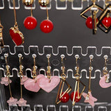 Rotatable Earring Holder Organizer Foldable Necklace Organizer Jewelry Holder Earring Display Stand
