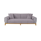 Universal Flannel Sofa Cushion Slipcover Non-Slip Thickened Sofa Cushion Towel Dark Gray
