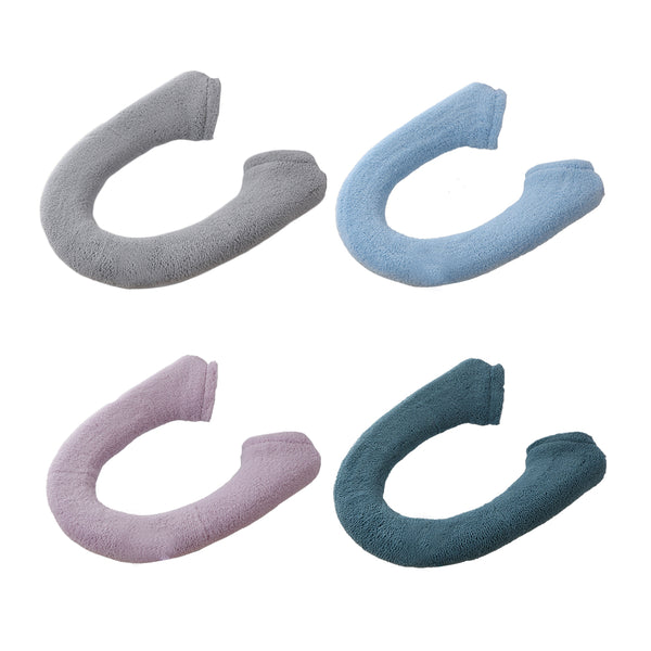 4Pcs Winter Warm Toilet Seat Cover Elastic Bathroom Closestool Toilet Seat Cover Pad Mats Style 1