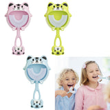 3Pcs U-Shaped Toothbrushes Cute Animal Shaped Toothbrushes with Holder for Kids