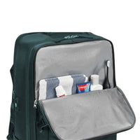 Expandable Travel Backpack Large Water-Resistant Carry on Backpack with Shoe Compartment Green