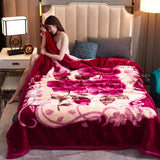 Soft Queen Size Blanket Double-Sided Winter Warm Quilt Throw Blanket Style 5