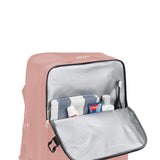 Expandable Travel Backpack Large Water-Resistant Carry on Backpack with Shoe Compartment Pink